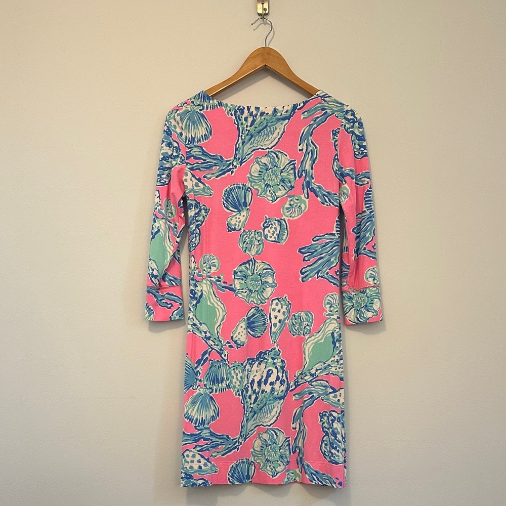 Lily Pulitzer Sophie Shift Dress 3/4 sleeve - Small - Picture 3 of 14